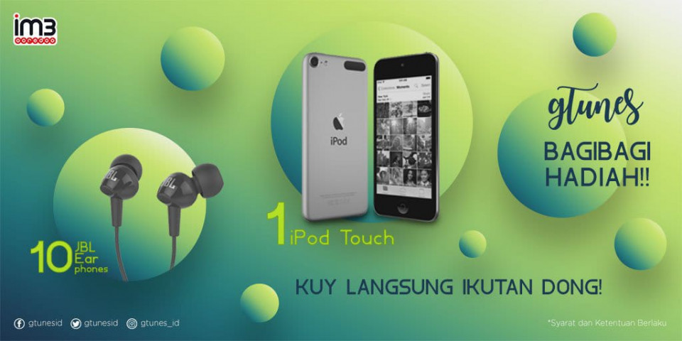 Buruan Menangkan 10 JBL Earphones & 1 iPod Touch !